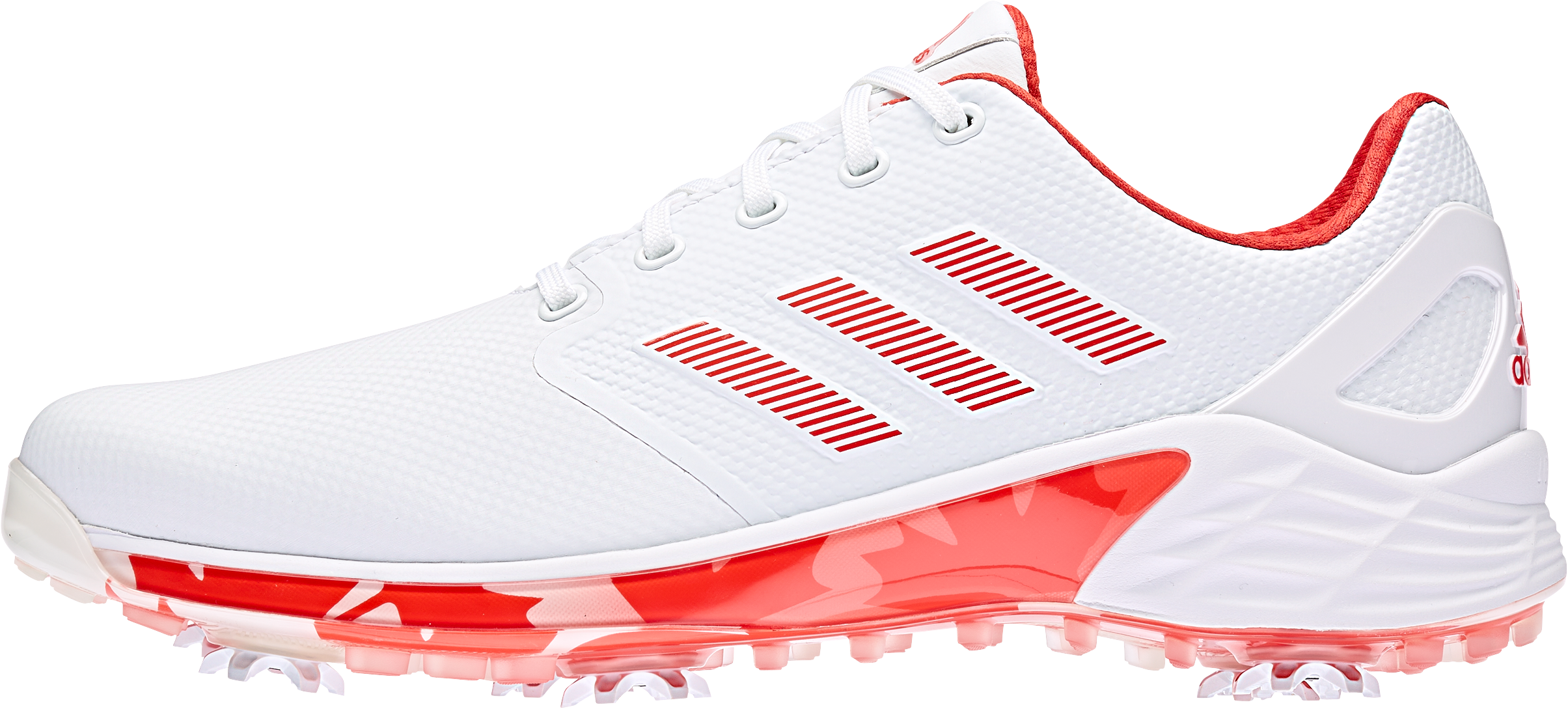 Men's ZG21 Spiked Golf Shoe - White/Red | ADIDAS | Golf Shoes